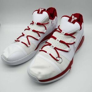 Nike Shoes Mens 17 White Red Kobe AD Exodus TB Basketball Sneaker Low AT3874-114